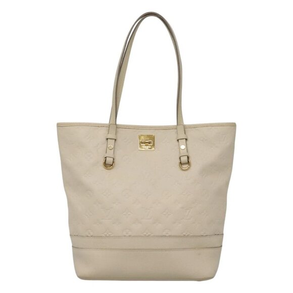 LOUIS VUITTON Monogram Empreinte Citadine PM Tote Bag Neige M40554 Auth bs23740 - Picture 1 of 16